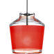 Pica 6 LED Black Cord Pendant Ceiling Light