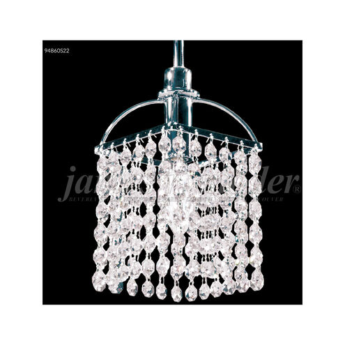 Tekno Mini 1 Light 6 inch Silver Crystal Chandelier Ceiling Light