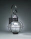 Round Onion 1 Light 24 inch Antique Brass Outdoor Wall Light in Clear Seedy Glass, One 75W Medium