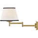 Sonia Wall Mount Wall Light in Off-White Linen