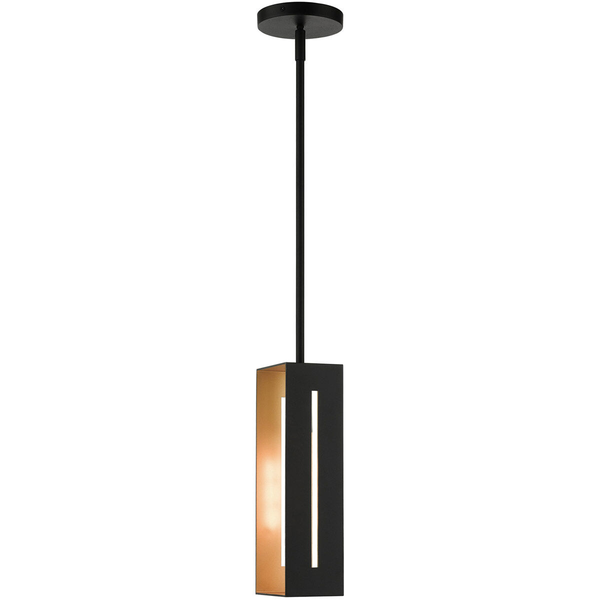 Soma 1 Light 5.13 inch Textured Black with Brushed Nickel Accents Pendant Ceiling Light