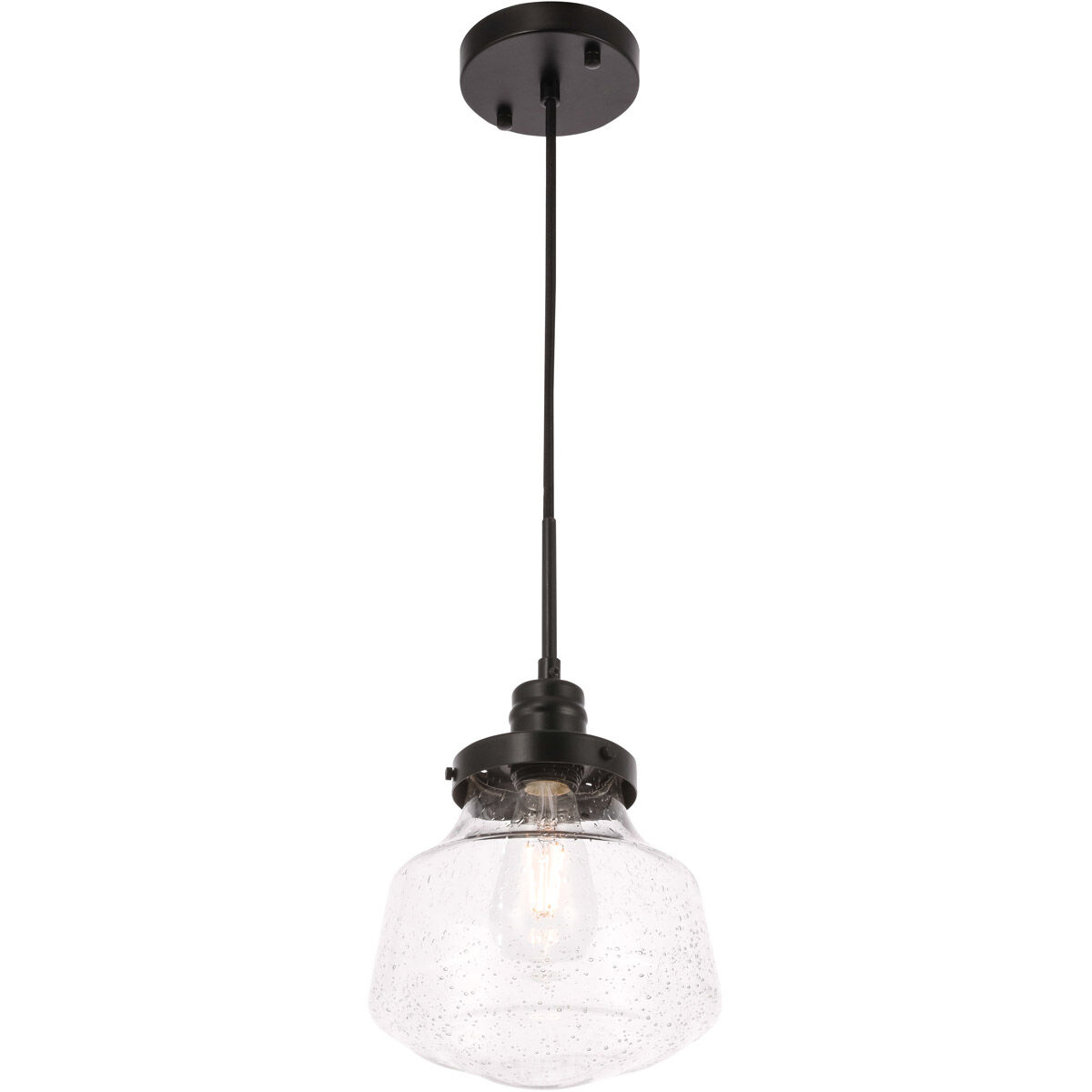 Lyle 1 Light 8 inch Black Pendant Ceiling Light
