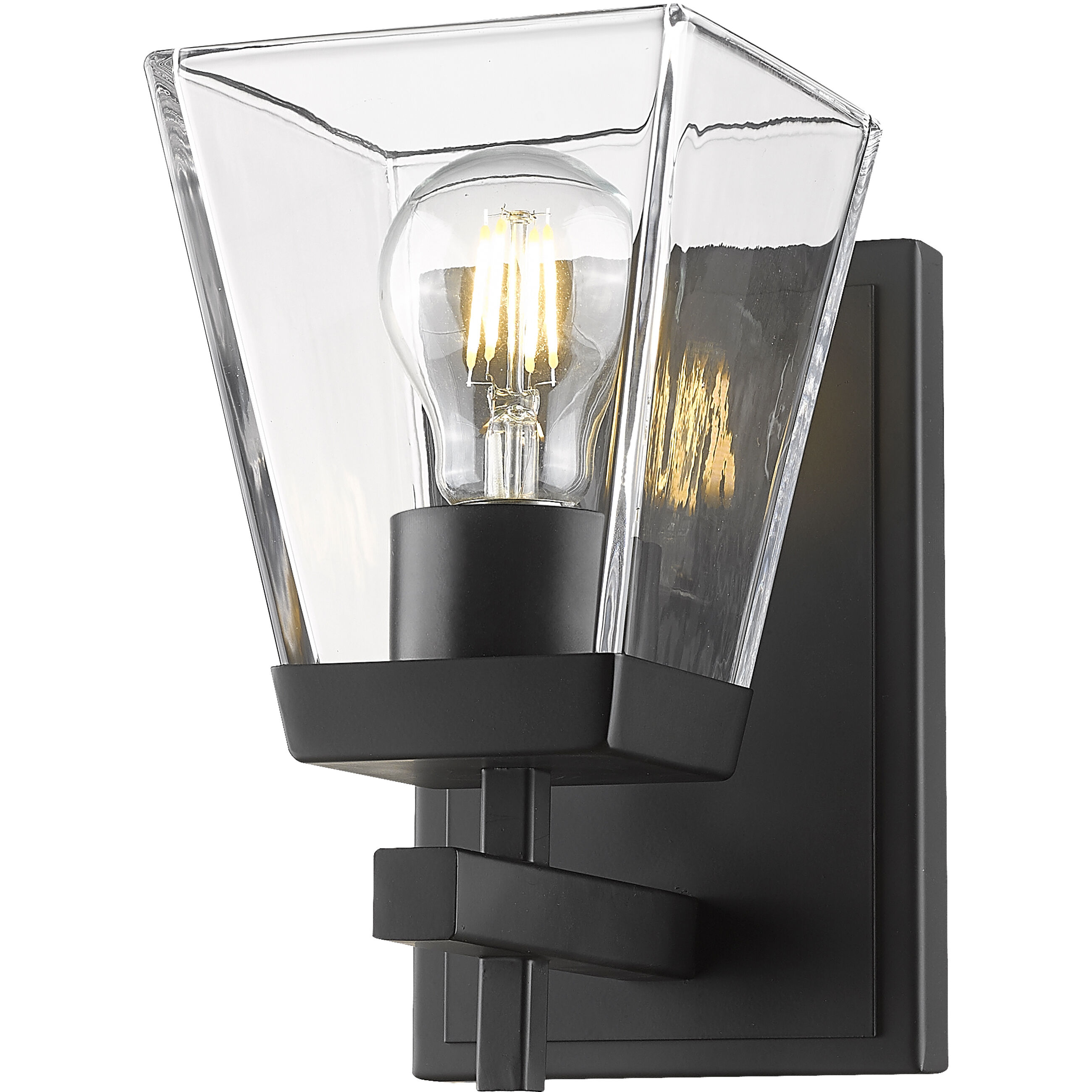 Lauren 1 Light 5 inch Matte Black Wall Sconce Wall Light