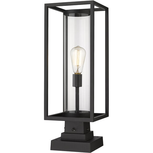 Dunbroch 1 Light 22.75 inch Black Outdoor Pier Mounted Fixture