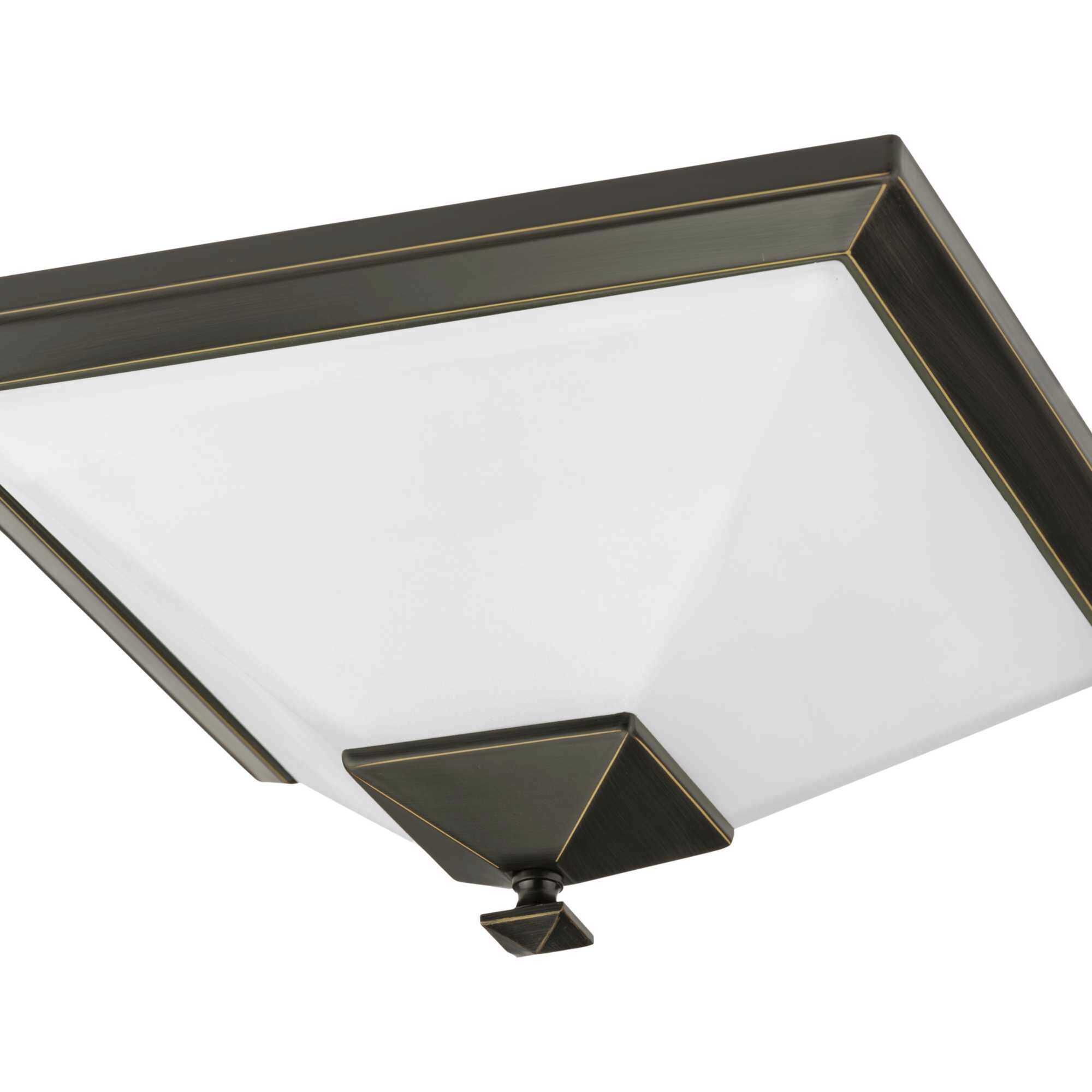 Clifton Heights 2 Light 15 inch Antique Bronze Flush Mount Ceiling Light