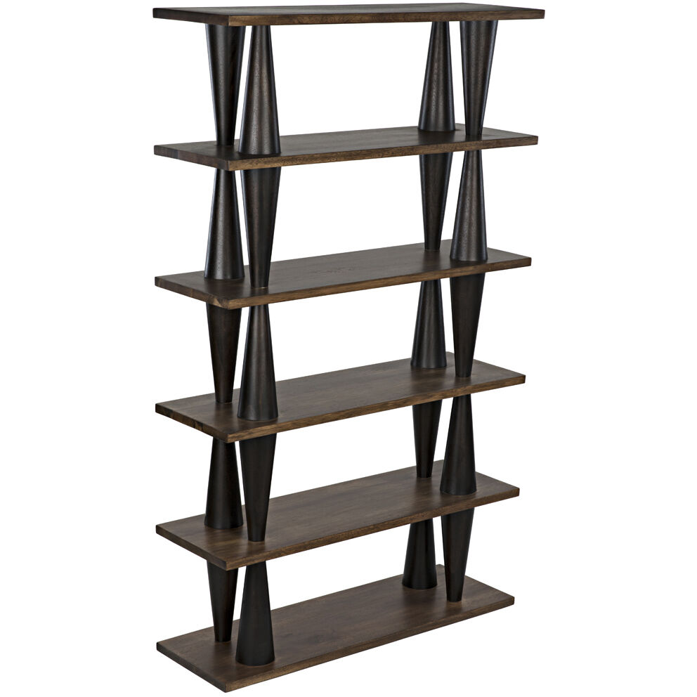 Mood Dark Walnut Bookcase