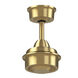 Wrap Custom Brushed Satin Brass Fan Motor, Marine Grade