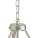 Lieon 3 Light 15.75 inch Brushed Nickel Convertible Pendant Ceiling Light