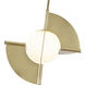 Scorpio LED 16 inch Metallic Brass Pendant Ceiling Light