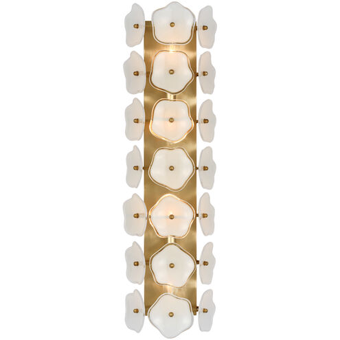 kate spade new york Leighton LED 7.75 inch Soft Brass Sconce Wall Light in Cream Tinted Glass