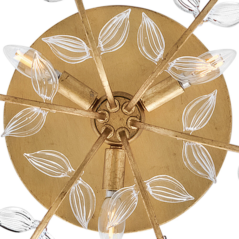 Aliso 3 Light 20 inch Distressed Brass Semi-flush Mount Ceiling Light