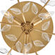 Aliso 3 Light 20 inch Distressed Brass Semi-flush Mount Ceiling Light
