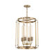 Hyde Park 4 Light 16.25 inch Aged Brass Pendant Ceiling Light
