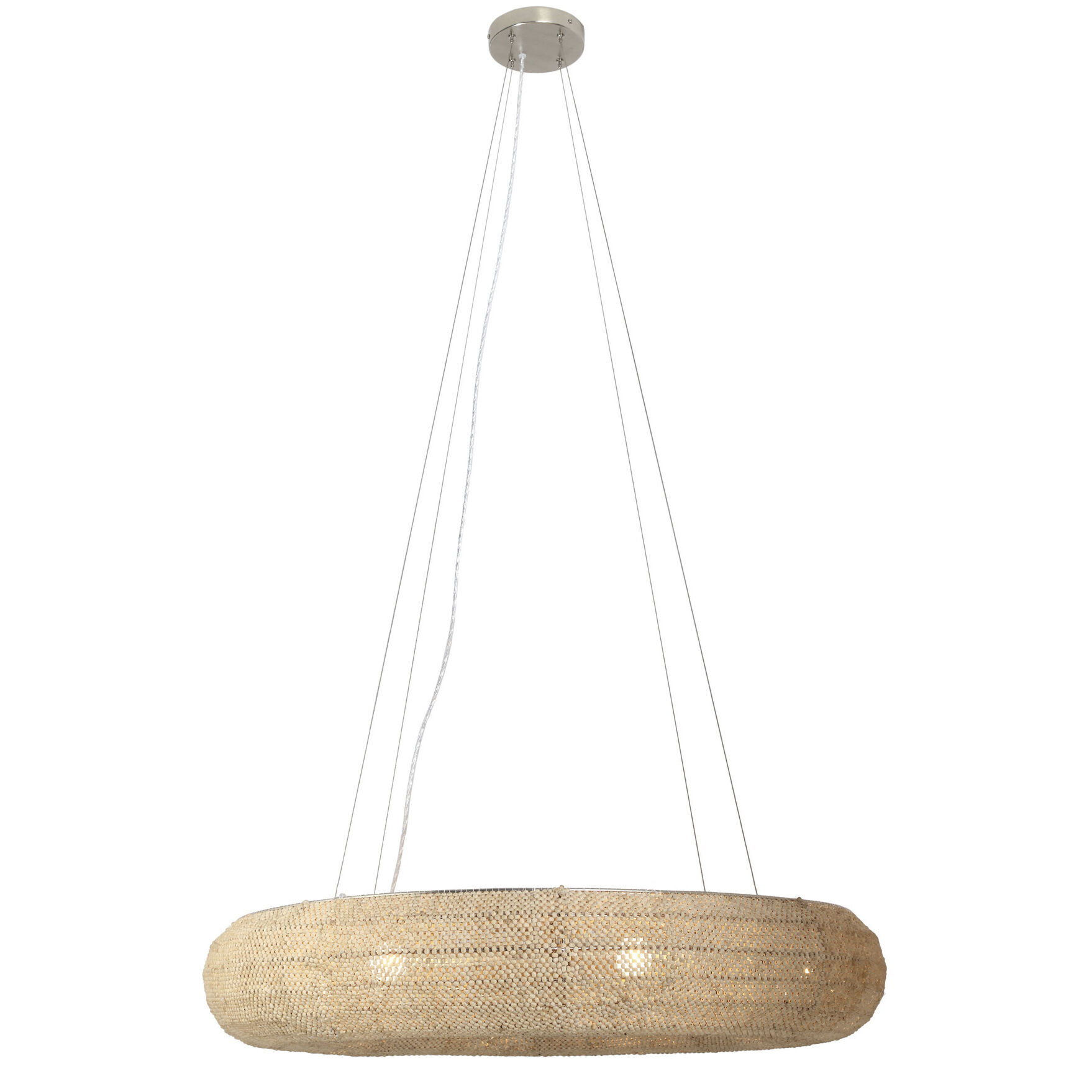 Copra 8 Light 36 inch Nickel Chandelier Ceiling Light