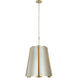 Peep Show 6 Light 16 inch Sunwashed Silver and Brushed Sienna Foyer Pendant Ceiling Light