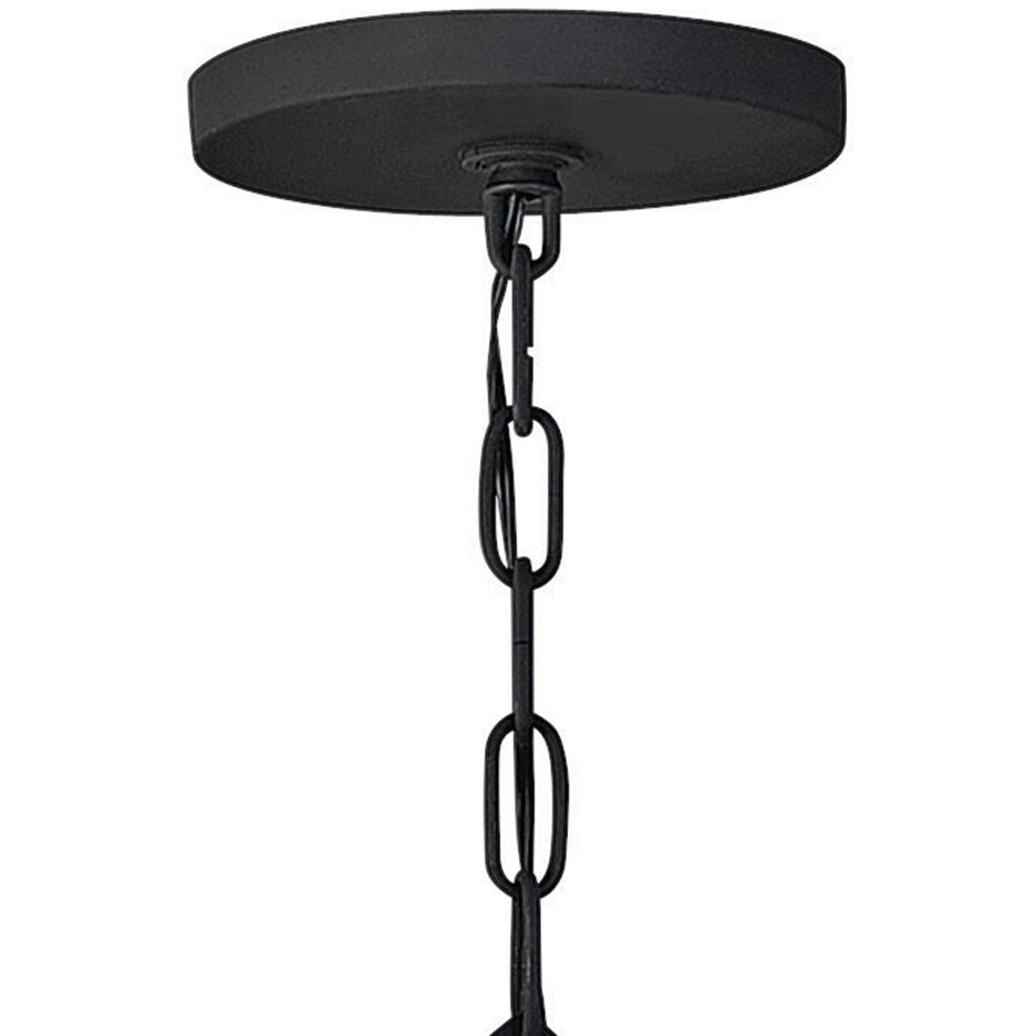 Ariel LED 36 inch Black Chandelier Ceiling Light, Orb