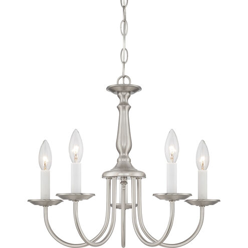 Brentwood 5 Light 18 inch Brushed Nickel Chandelier Ceiling Light