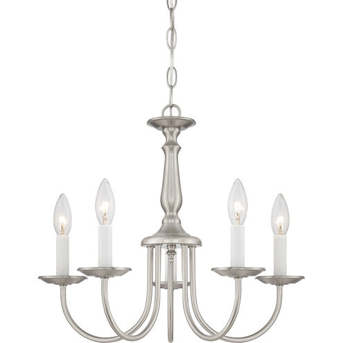 Brentwood 5 Light 18 inch Brushed Nickel Chandelier Ceiling Light