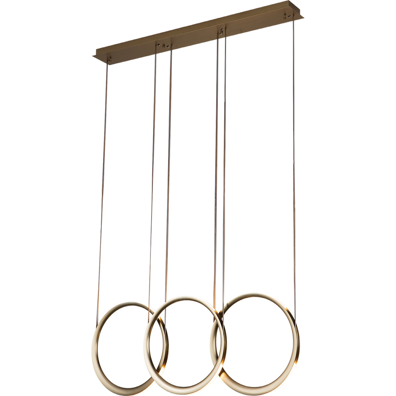 Eternal LED 5.9 inch Satin Antique Brass Multi-Pendant Ceiling Light