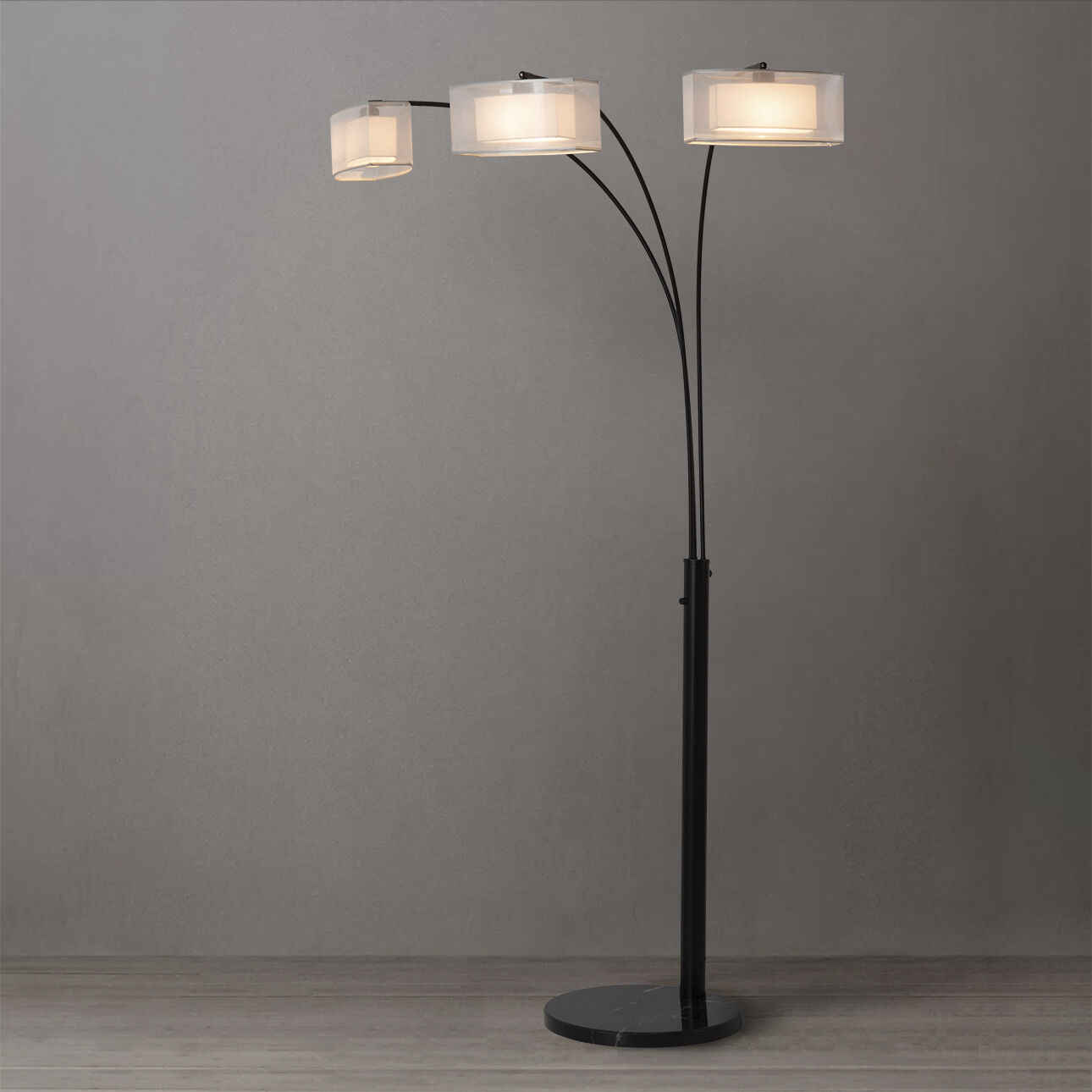 Amarillo 83 inch 22.00 watt Matte Black Arc Floor Lamp Portable Light