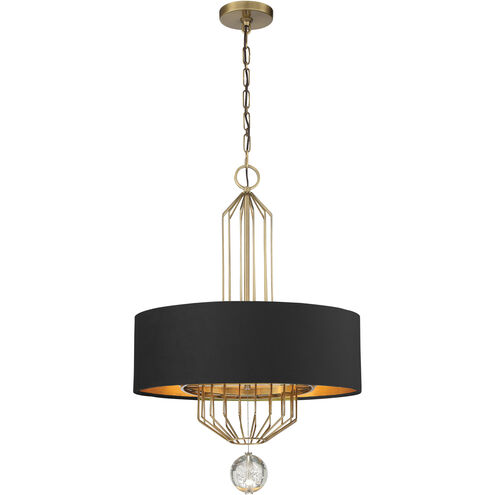 Grandeur 6 Light 24 inch Aged Antique Brass Pendant Ceiling Light