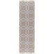 Lagoon 96 X 30 inch Medium Gray, White Rug