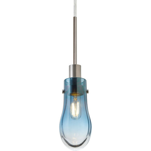 Wish 1 Light Satin Nickel Pendant Ceiling Light