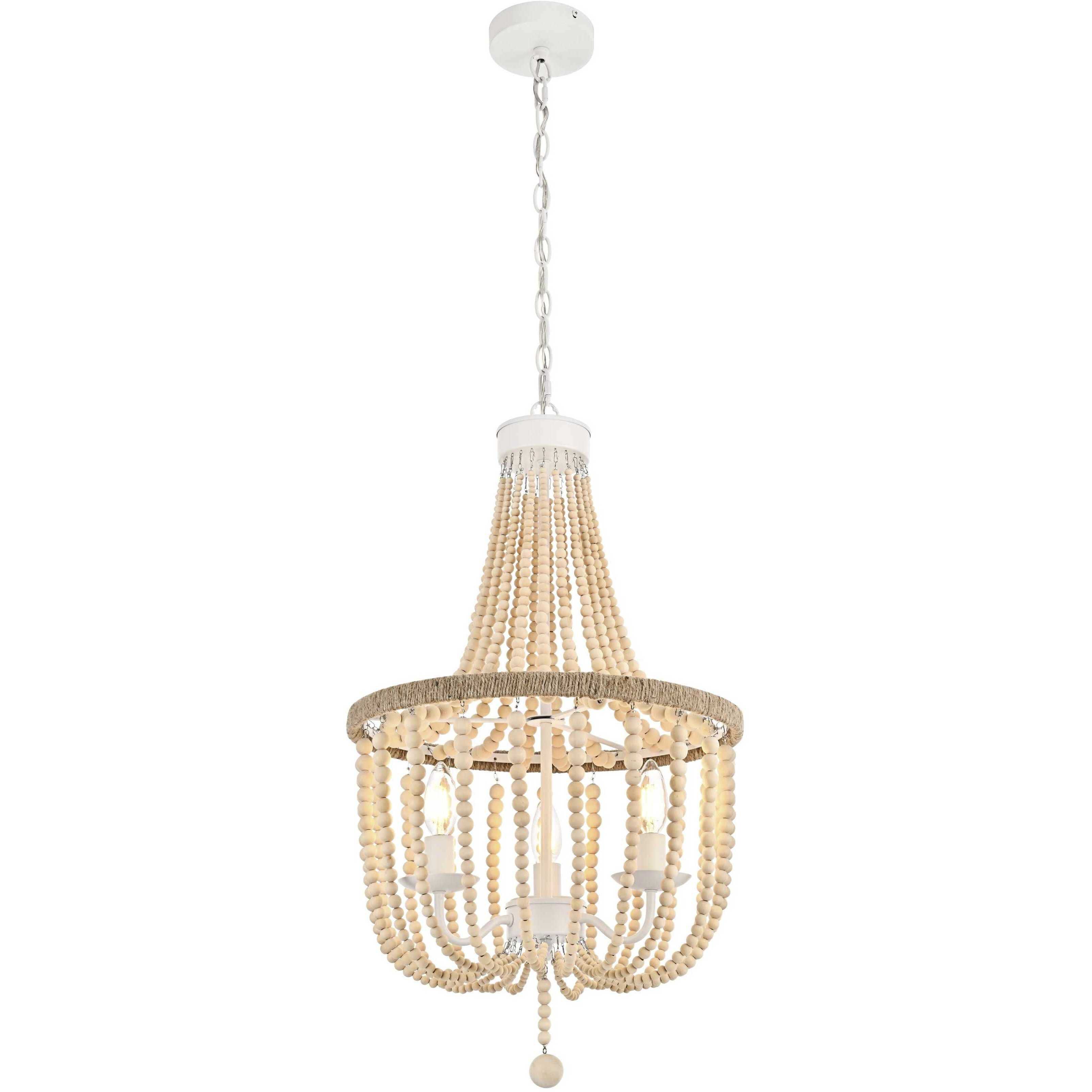 Jolie 3 Light 16 inch Beige Pendant Ceiling Light