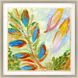 Florals Collection Blue Framed Art