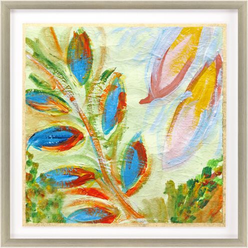 Florals Collection Blue Framed Art