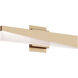 Slant LED 24 inch Light Antique Brass Vanity Light Wall Light