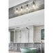 Analia 4 Light 36 inch Chrome Vanity Wall Light