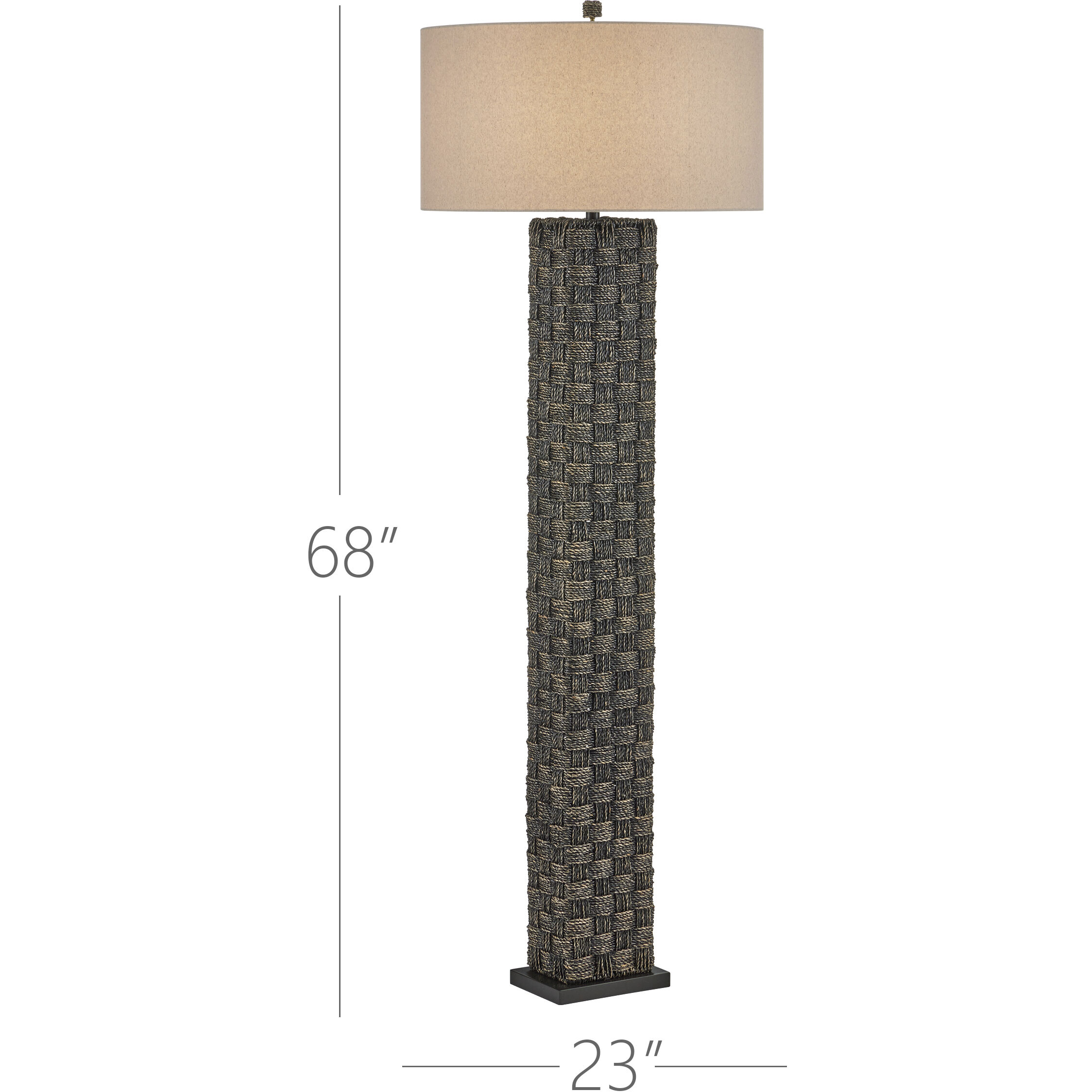 Eden 68 inch 150.00 watt Black Floor Lamp Portable Light