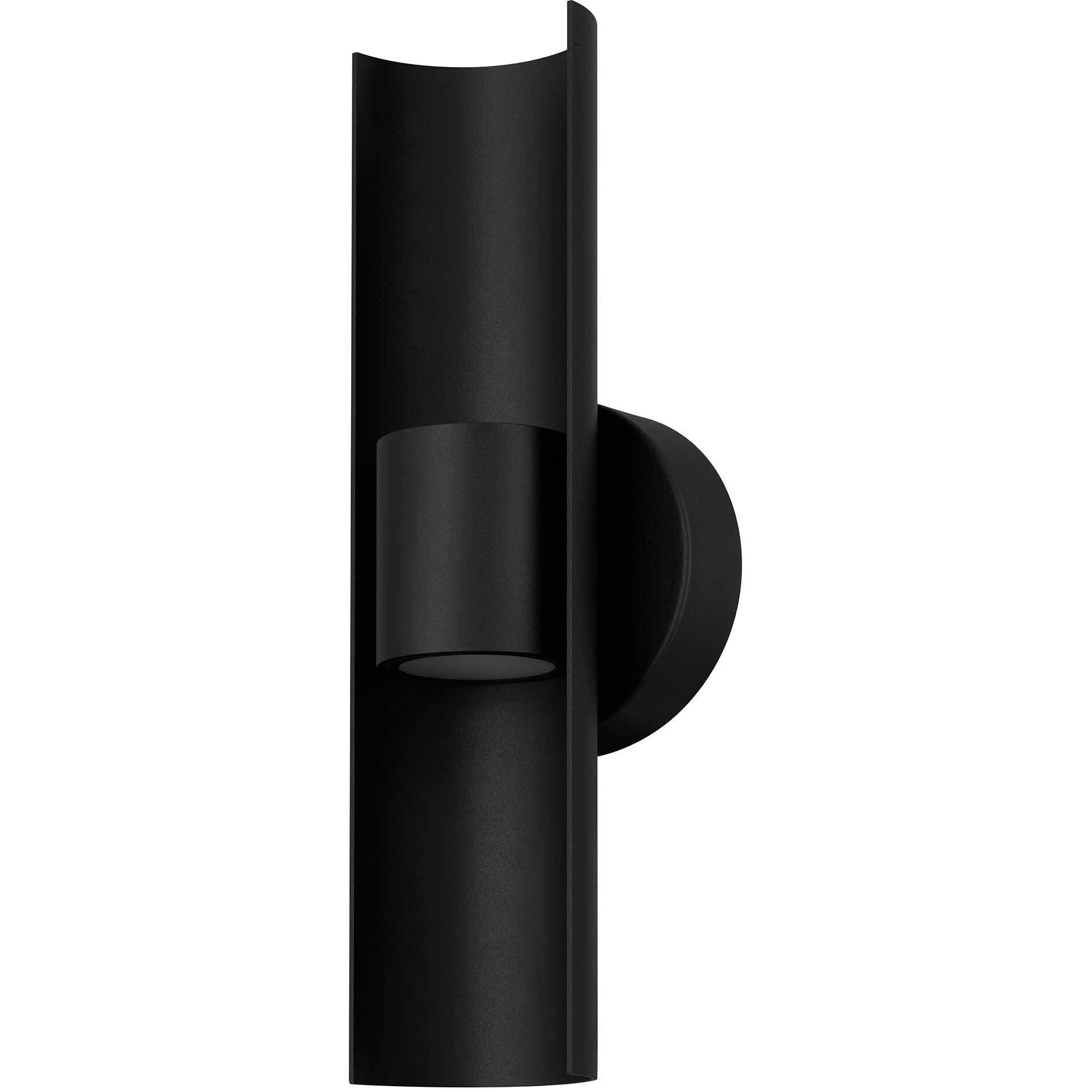 Hugo LED 14 inch Sand Black Outdoor Wall Sconce