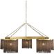 Langston 5 Light 46 inch Antique Brass Chandelier Ceiling Light