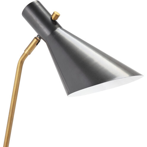 Spyder 24 inch 40.00 watt Blackened Brass and Natural Brass Task Lamp Portable Light