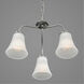 Classic 3 Light 18 inch Brushed Nickel Chandelier Ceiling Light