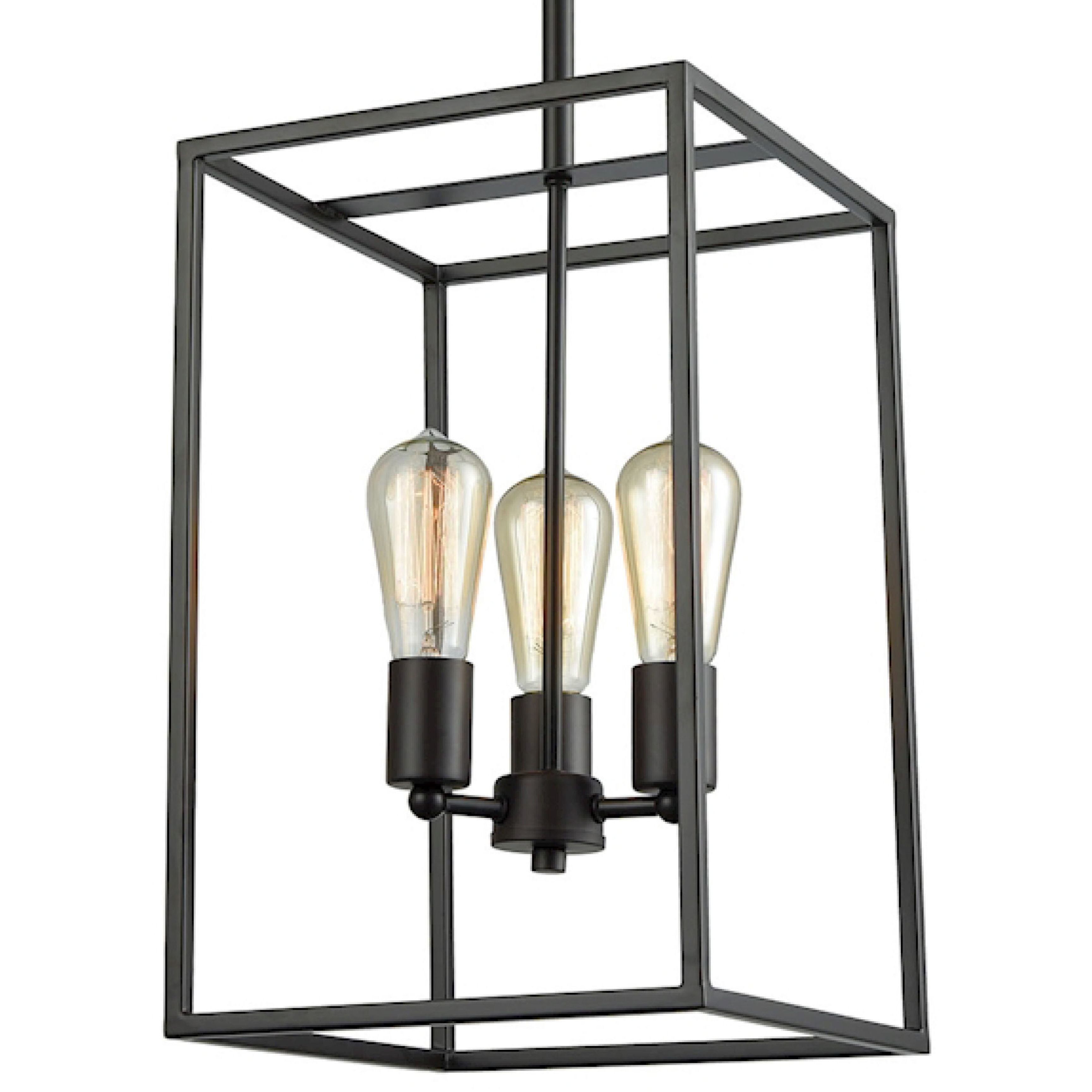 Williamsport 3 Light 10 inch Oil Rubbed Bronze Chandelier Ceiling Light