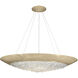 Arctic Halo 3 Light 44 inch Gold Pendant Ceiling Light