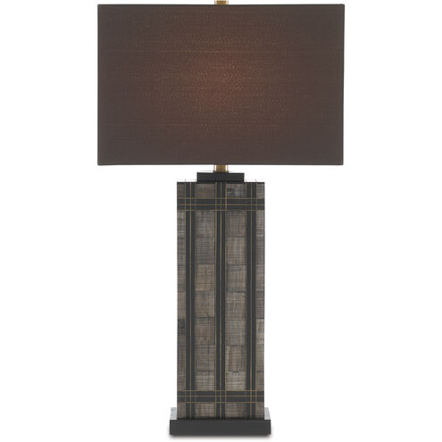 Gregor 29 inch 150.00 watt Natural/Black/Brass Table Lamp Portable Light