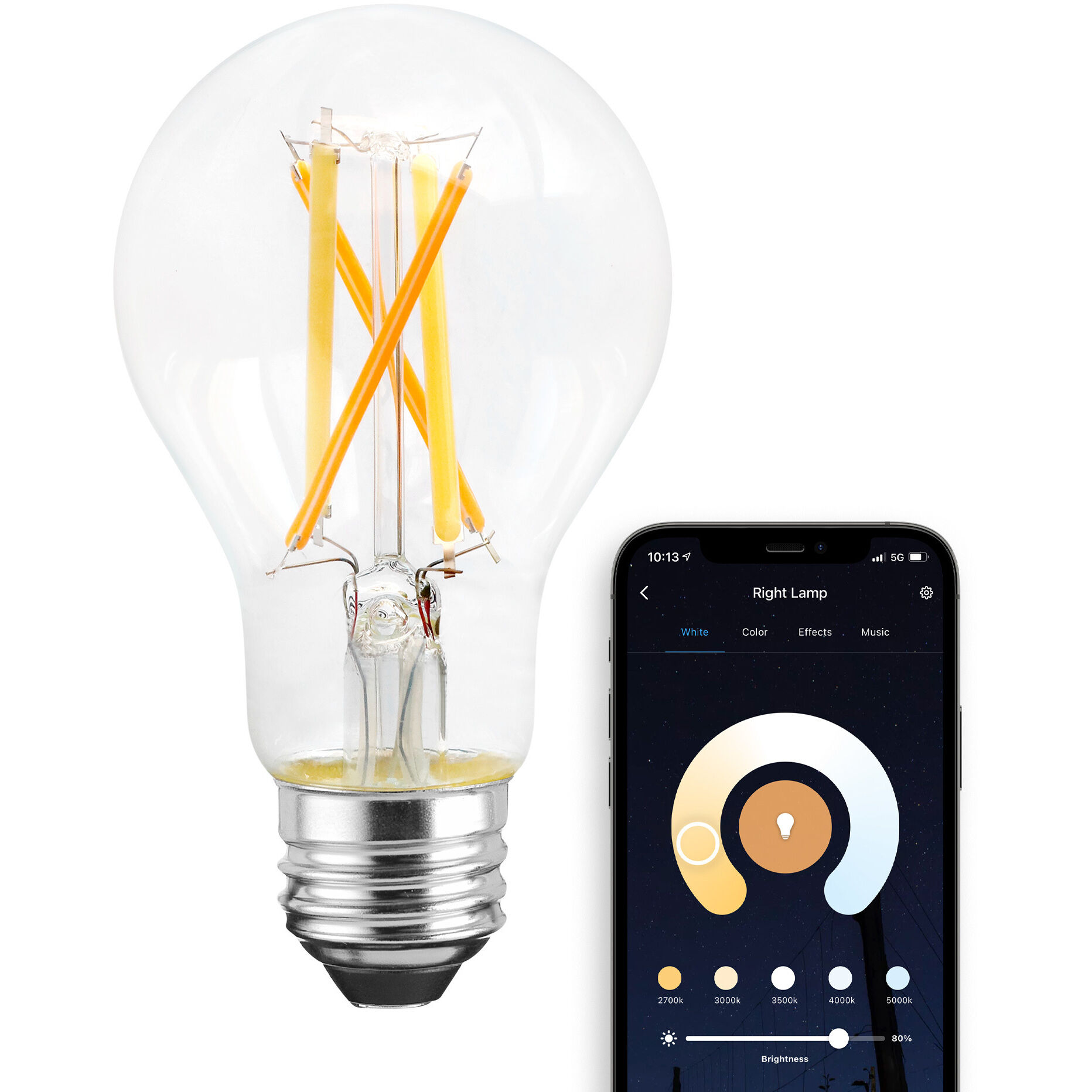 Starfish LED A19 Medium 7.50 watt 2200K-5000K Light Bulb