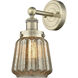 Chatham Sconce Wall Light in Antique Brass, Mercury