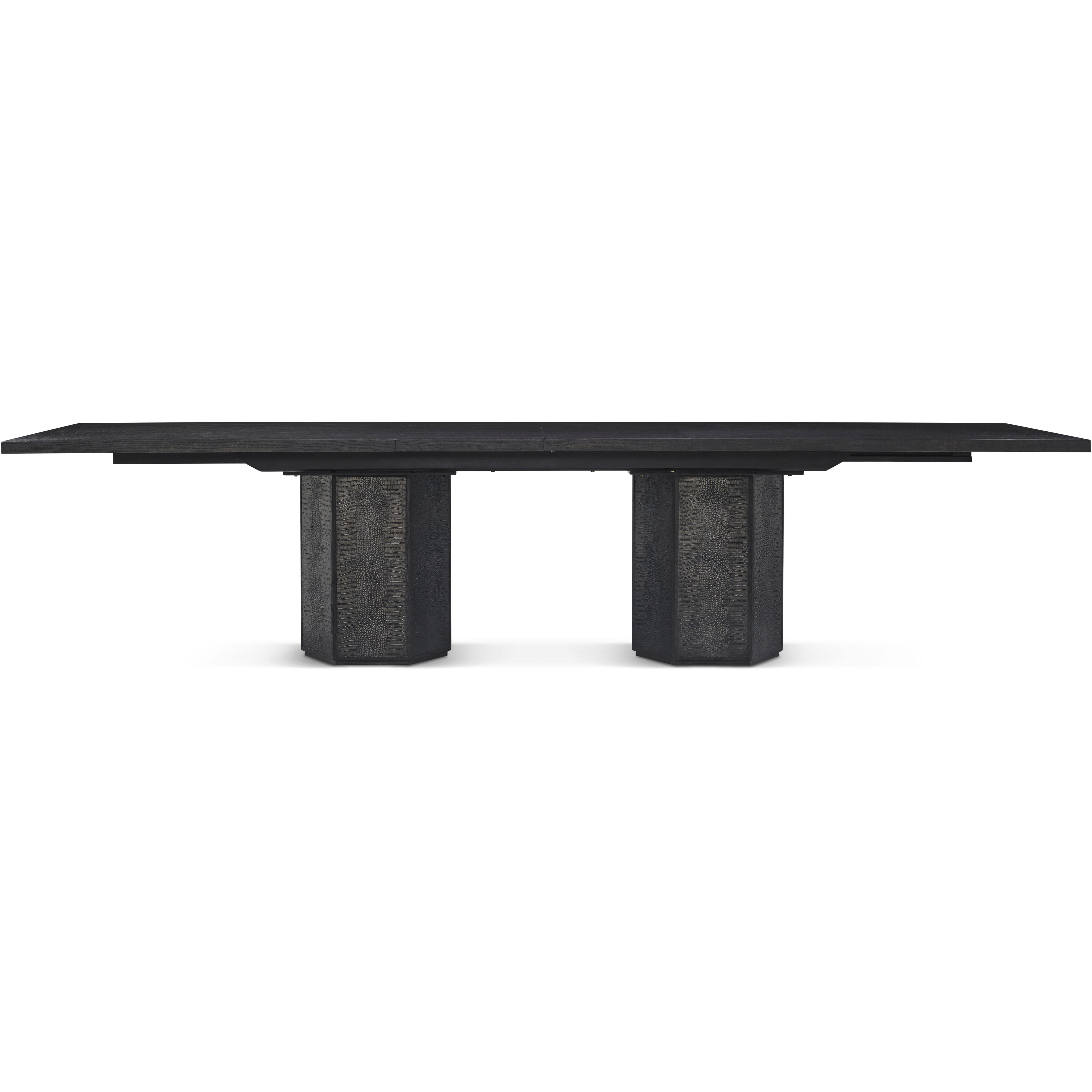 Spencer St. James 132 X 48 inch Onyx Extending Dining Table, Wooden