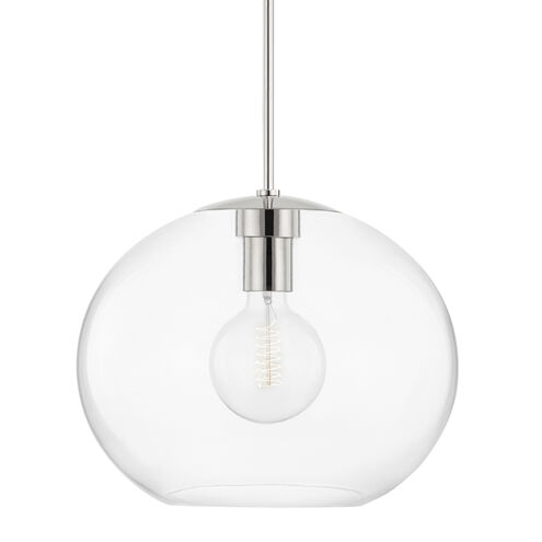 Margot 1 Light 16 inch Polished Nickel Pendant Ceiling Light, Extra Large