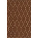 Gates 132 X 96 inch Dark Brown, Camel Rug