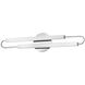 Eos LED 25 inch Chrome Vanity Light Wall Light, Vertical