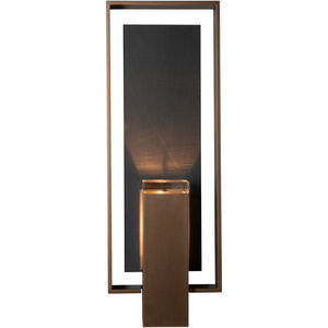 Shadow Box 1 Light 21.2 inch Oil Rubbed Bronze Outdoor Sconce, Large