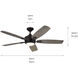 Tranquil 56 inch Olde Bronze with Weathered Medium Oak Blades Ceiling Fan