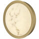 Cava LED 12.75 inch Lacquered Brass Flush Mount Ceiling Light