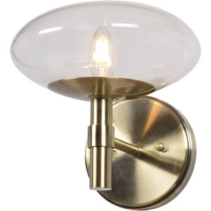 Grand LED 9 inch Brushed Steel Wall Sconce Wall Light